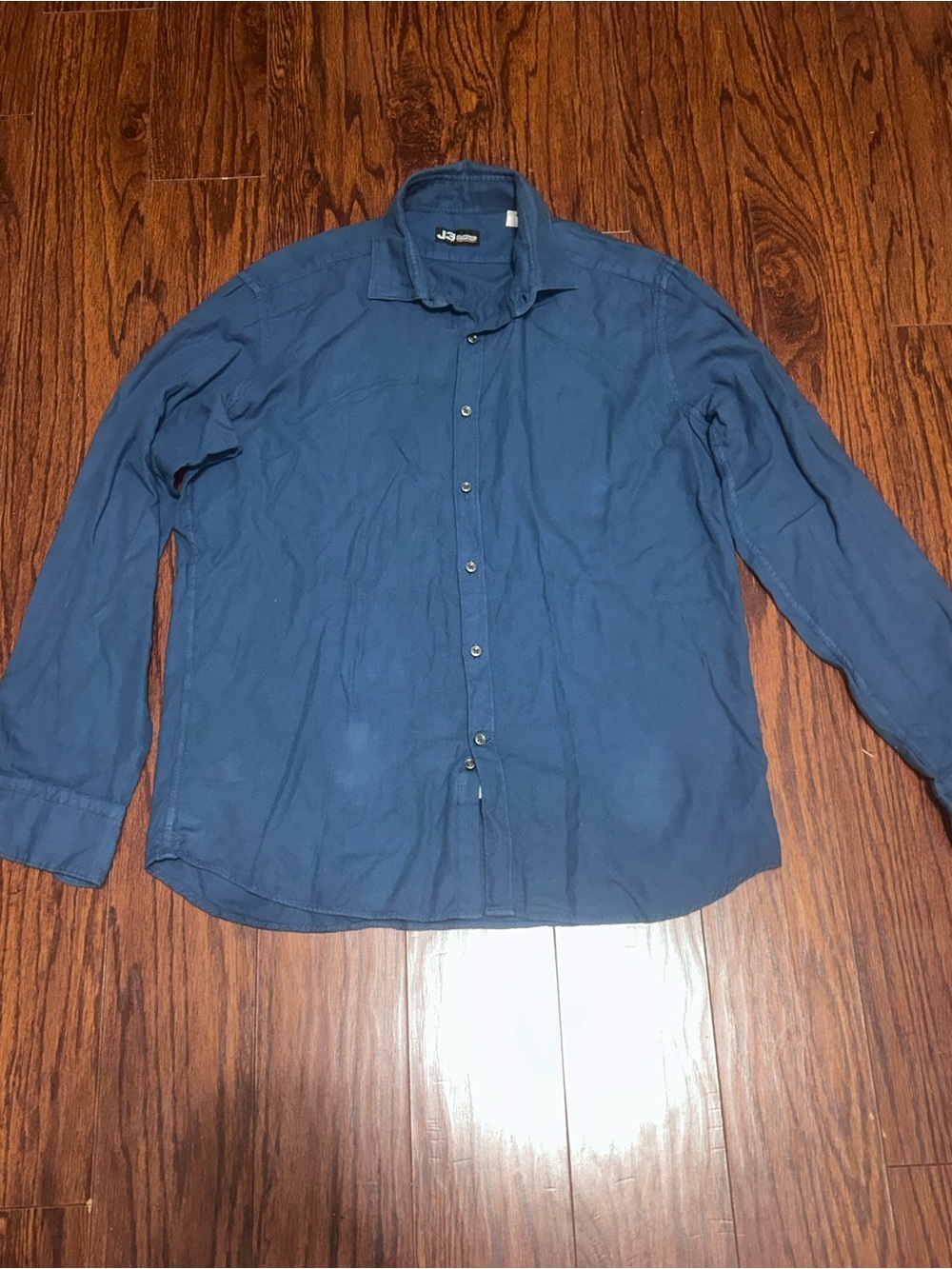 J3 Clothing Co. Luxury Italian Shirt by V&V S.r.l. (Sonrisa) – 100% Cotton, Blue